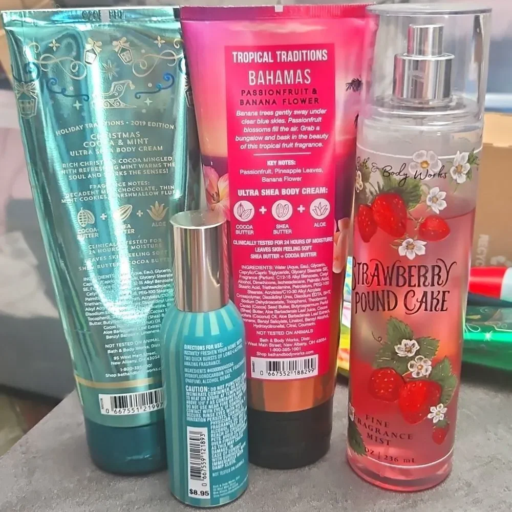 Bath & Body Works Bundle Of Body Cream Lotion Body Mist & Room Spray Pre Owned